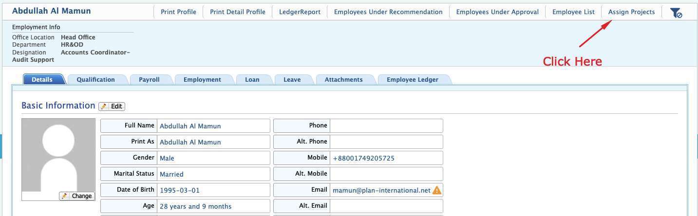 Assign Project